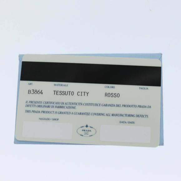 PRADA Hand Bag Nylon Red Auth ar11857 - Picture 12 of 16